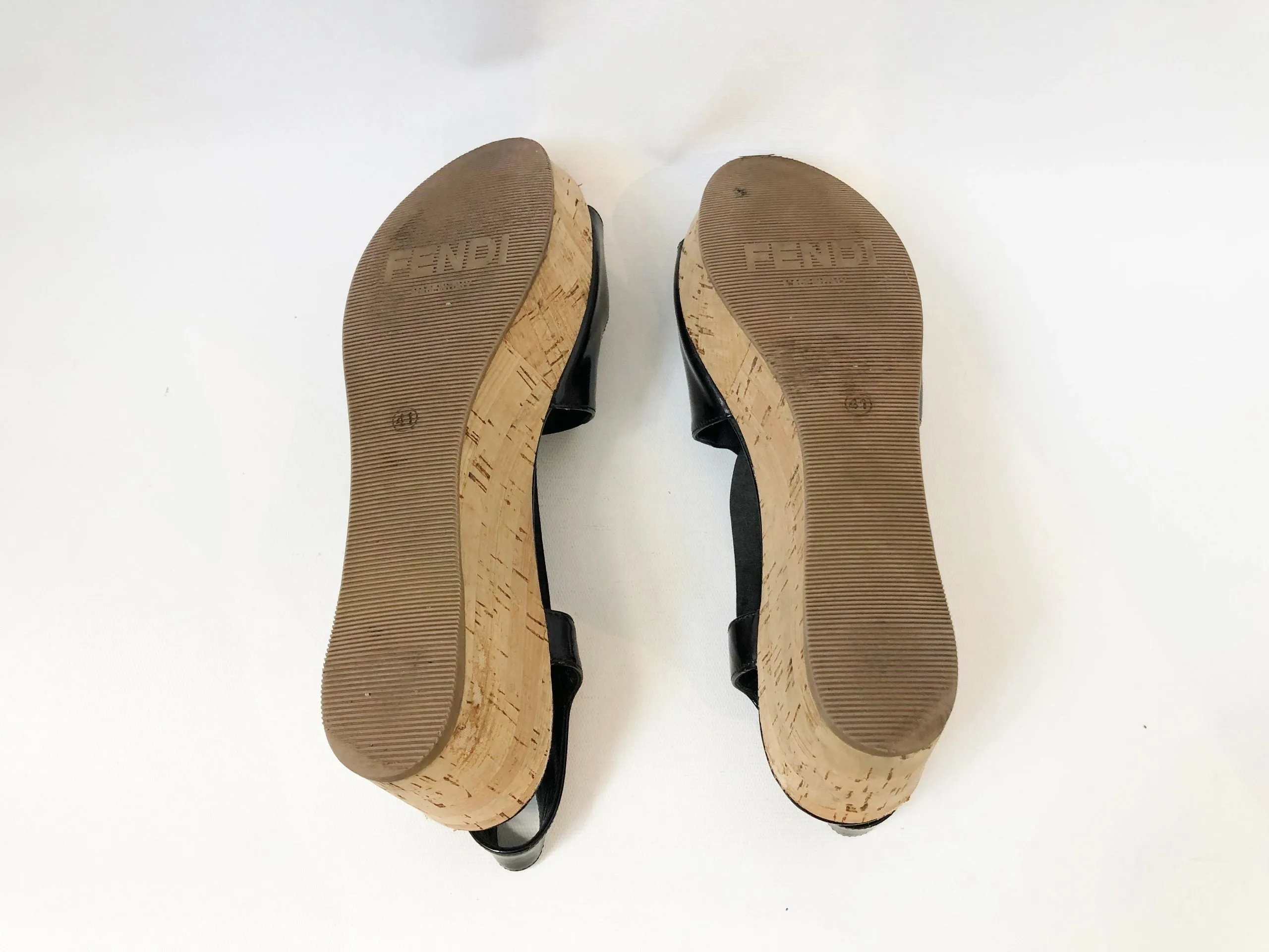 Fendi Cork Wedge Size 41 It (11 Us)