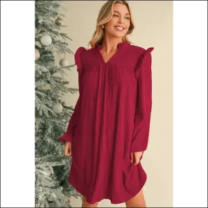 Fiery Red Ribbed Mini Dress: Leg Day  💃