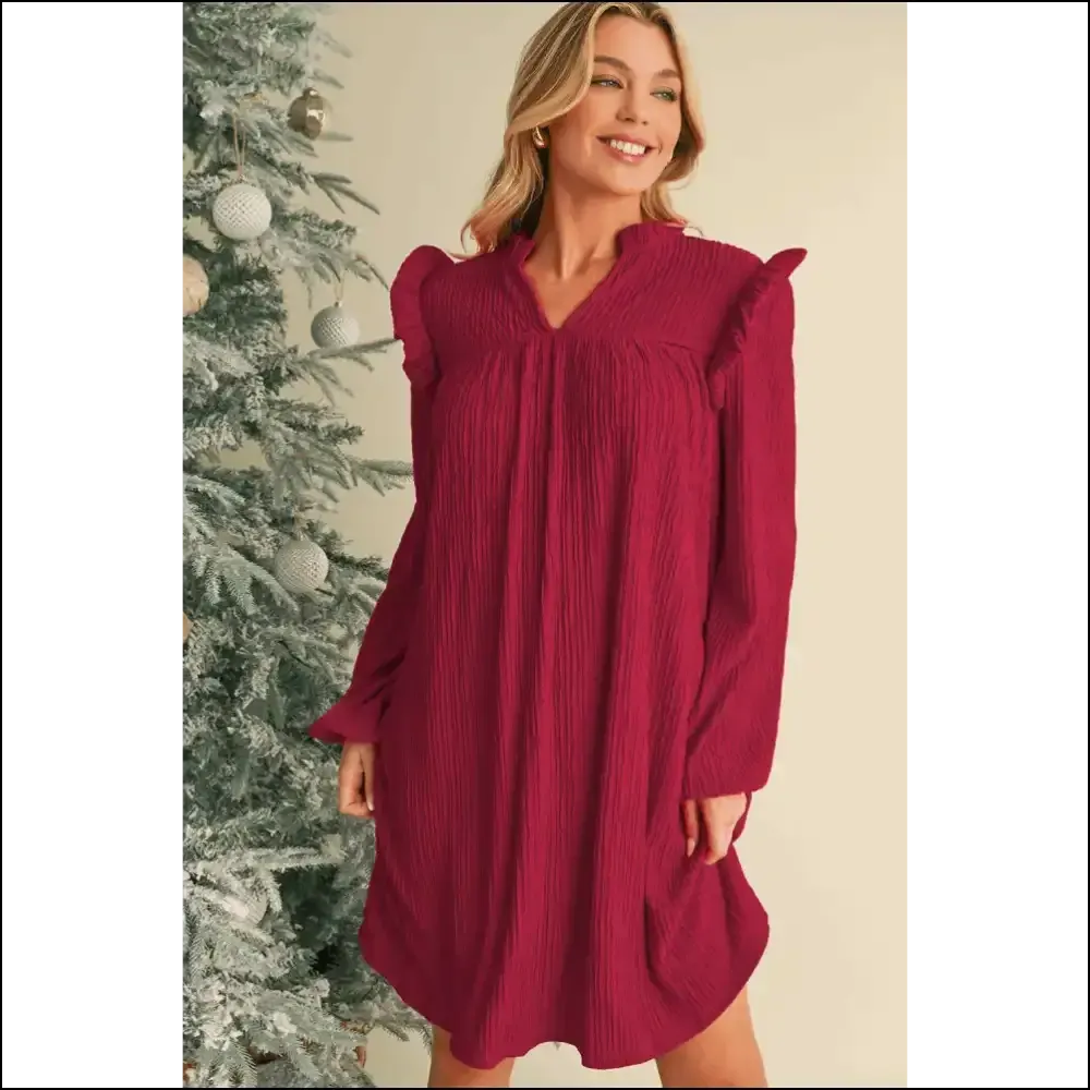 Fiery Red Ribbed Mini Dress: Leg Day  💃