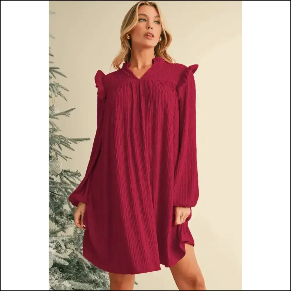 Fiery Red Ribbed Mini Dress: Leg Day  💃