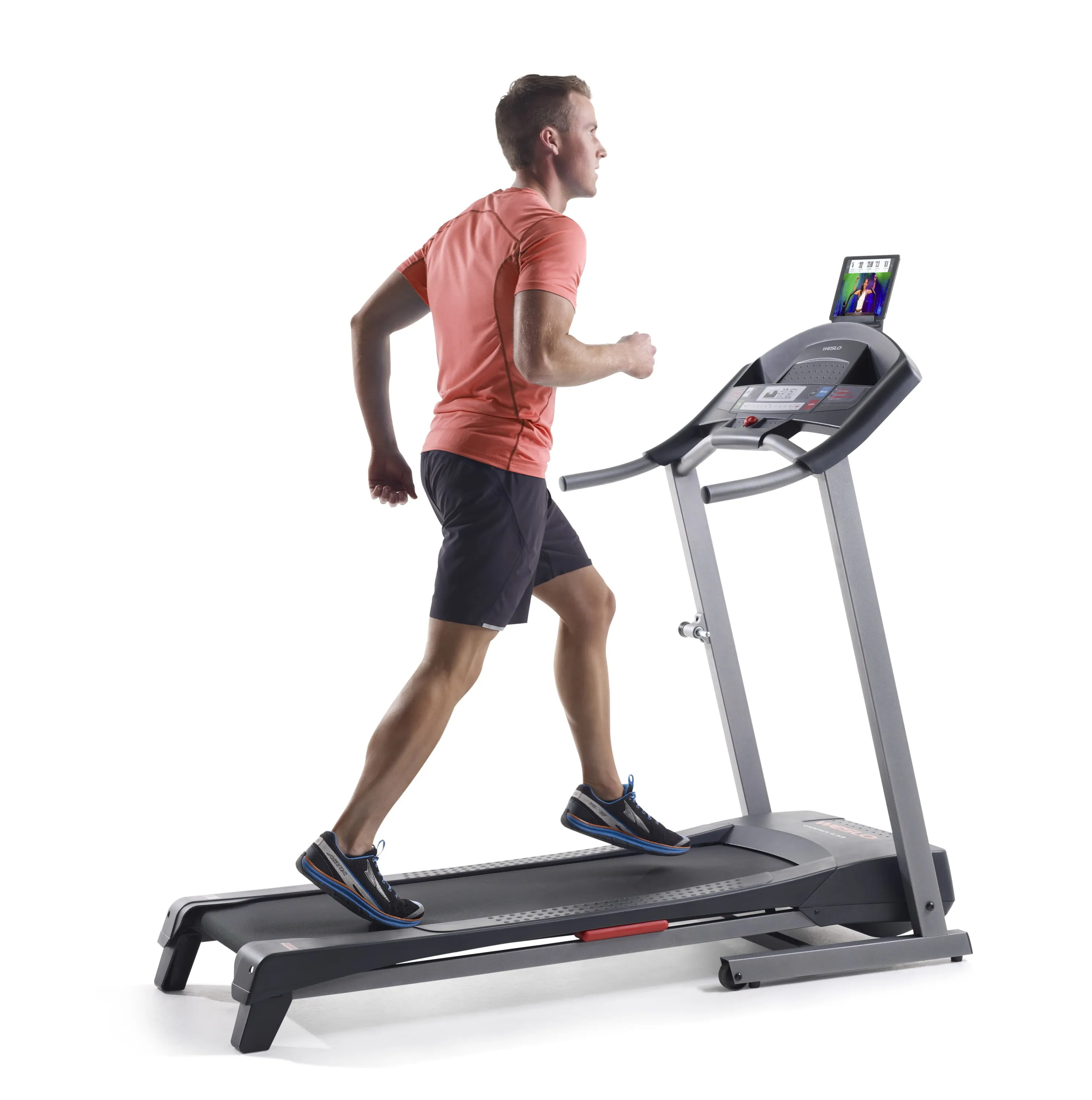 Folding Treadmill, iFit Compatible with Manually Adjustable Incline