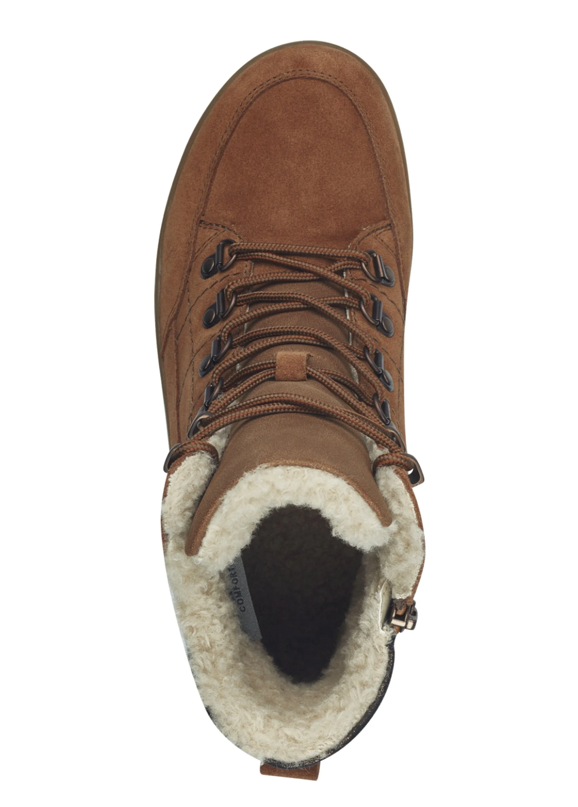 Fur-lined high boots