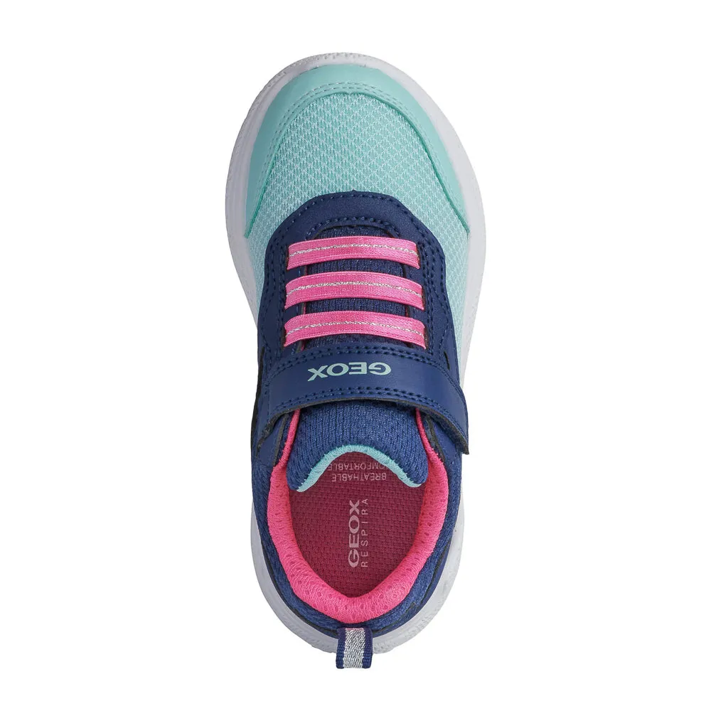 Geox J Sprintye Girl Navy/Watersea Trainers