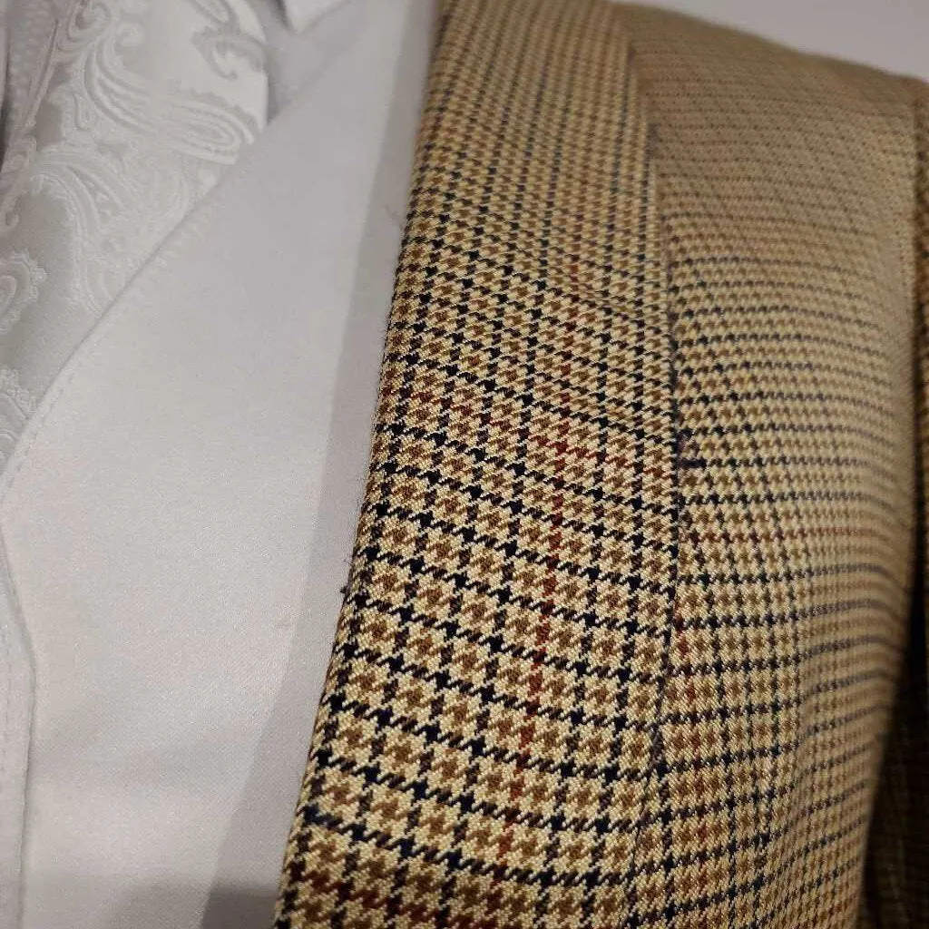 Gold Hondstooth Daycoat