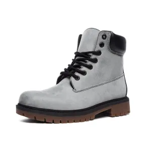 Gray Suede Boots