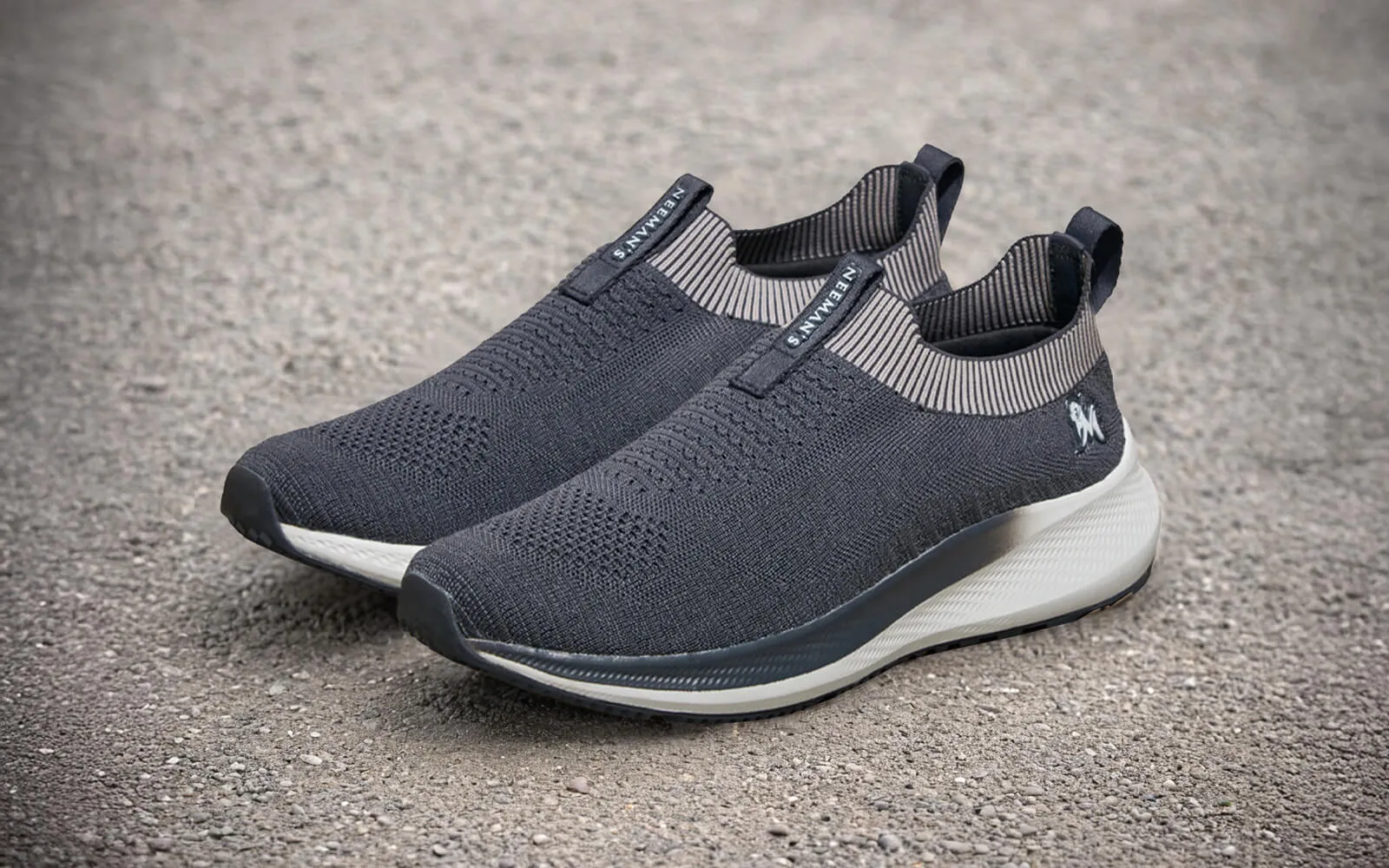 Grip Fit Slip Ons : Grey
