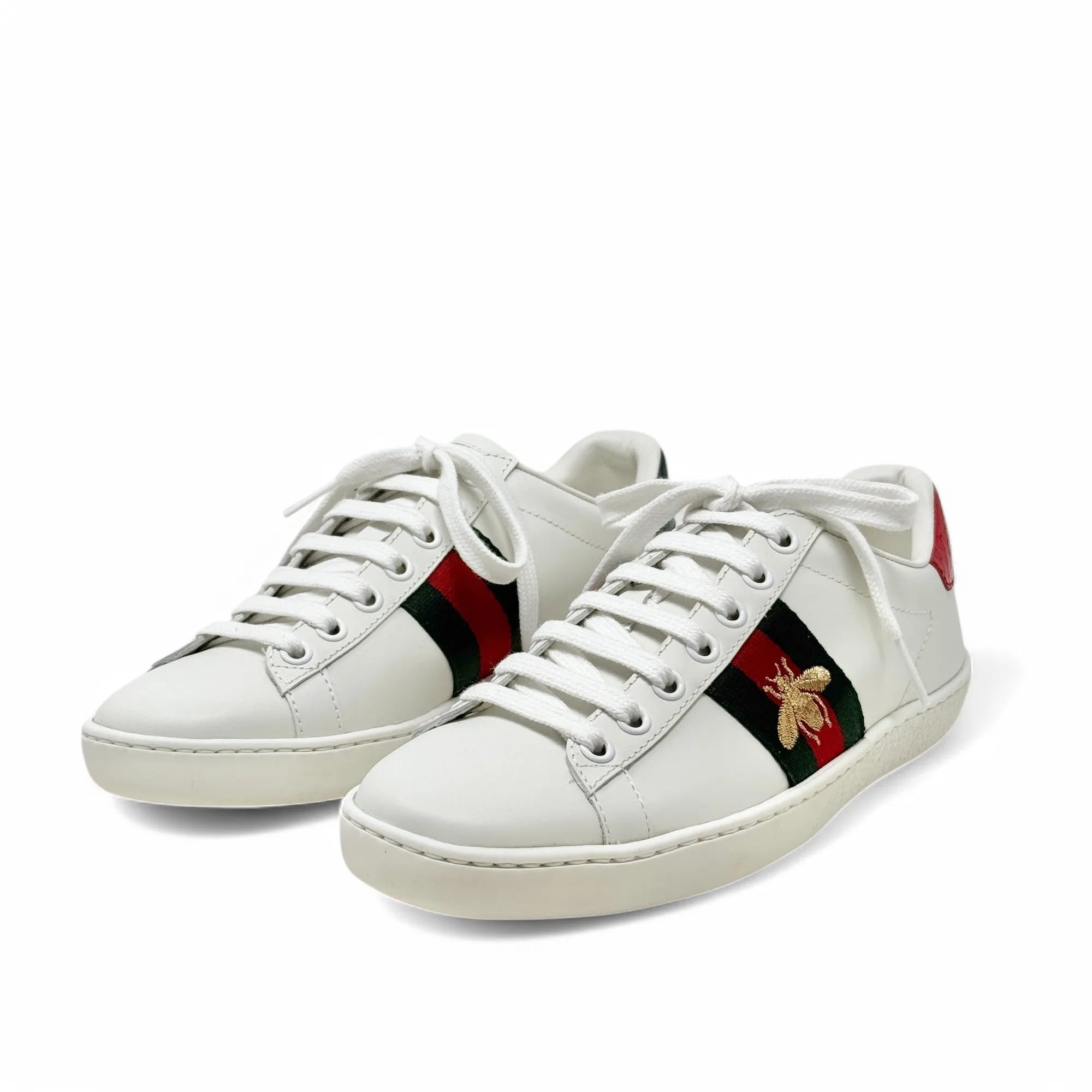 Gucci White Ace Sneakers 34.5