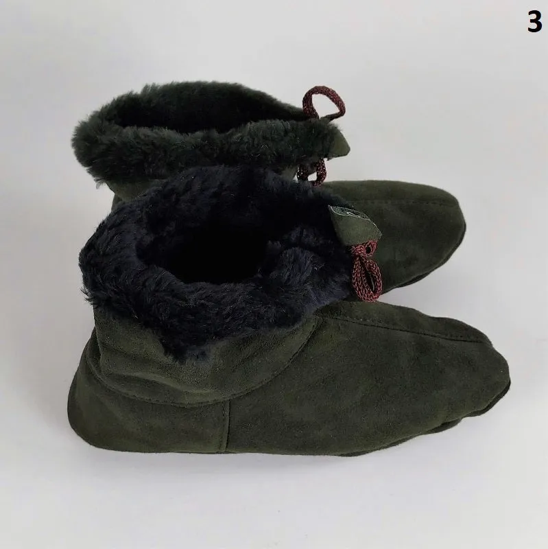 Handmade suede & hide house shoes - soft & warm house slippers