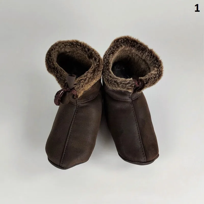 Handmade suede & hide house shoes - soft & warm house slippers