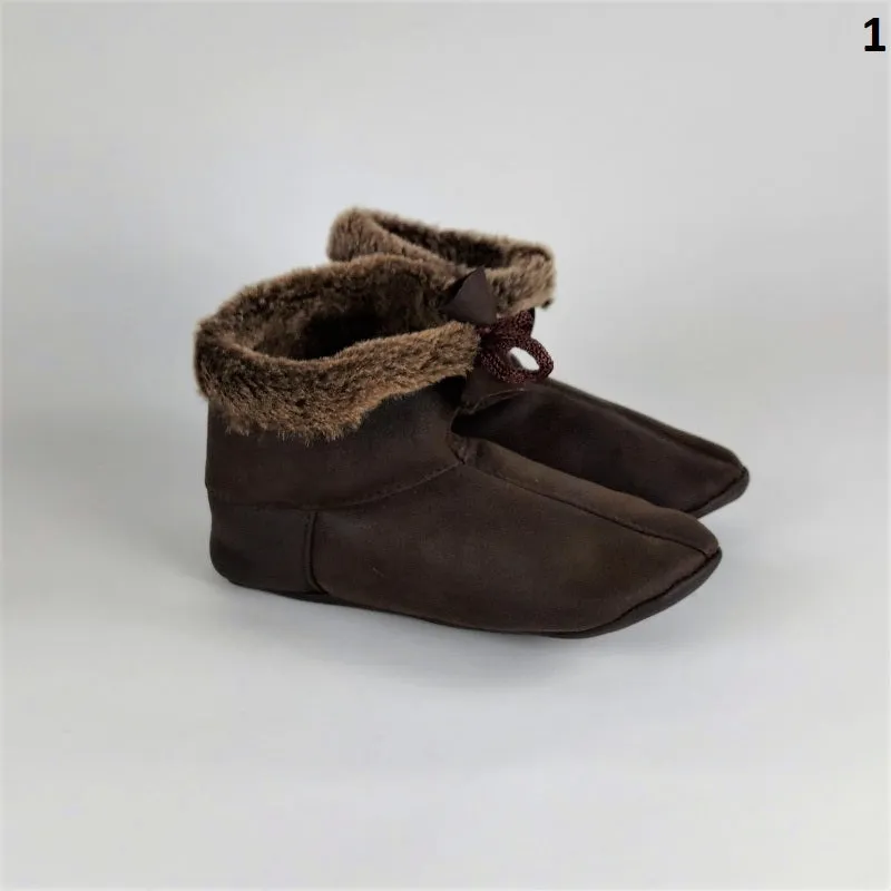 Handmade suede & hide house shoes - soft & warm house slippers