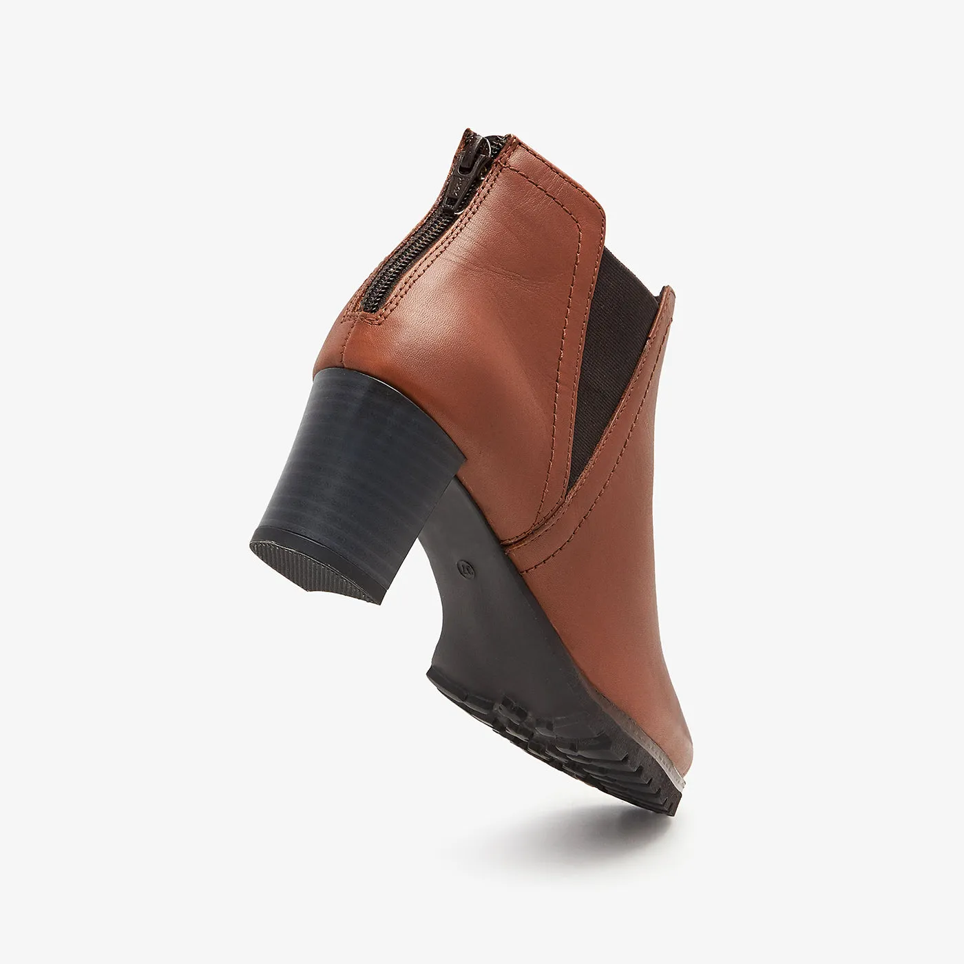 High Heel Leather Boots for Women