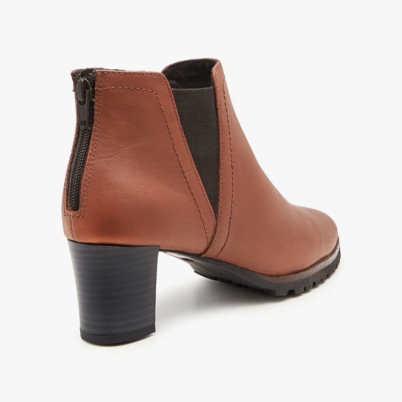 High Heel Leather Boots for Women