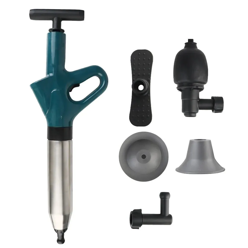 High Pressure Toilet Plunger Eco-Friendly Sewer Pipe Unblocker Air Drain Blaster Clog Remover Hydro Blast Drainage Tool
