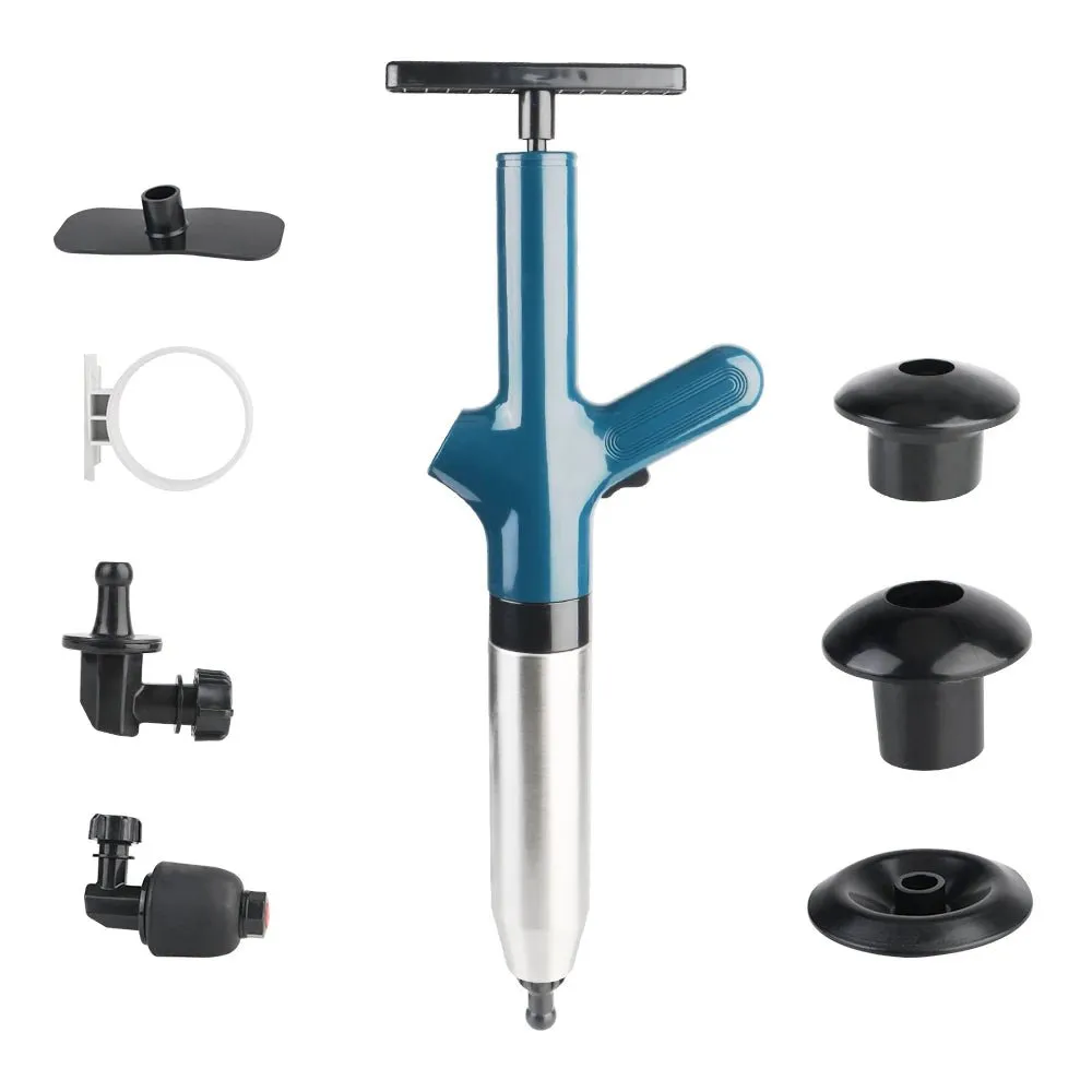 High Pressure Toilet Plunger Eco-Friendly Sewer Pipe Unblocker Air Drain Blaster Clog Remover Hydro Blast Drainage Tool