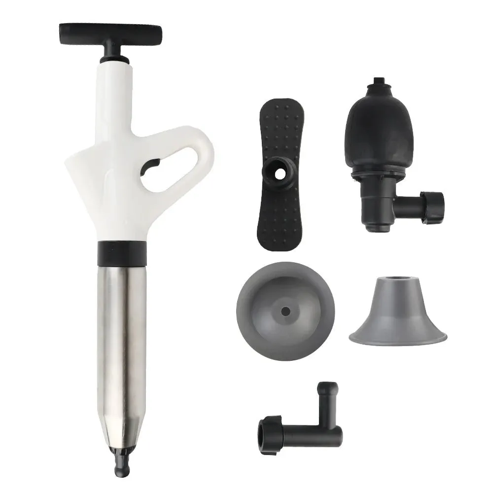High Pressure Toilet Plunger Eco-Friendly Sewer Pipe Unblocker Air Drain Blaster Clog Remover Hydro Blast Drainage Tool