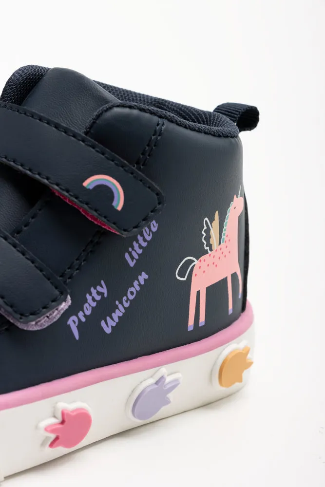 High Top Sneakers Navy