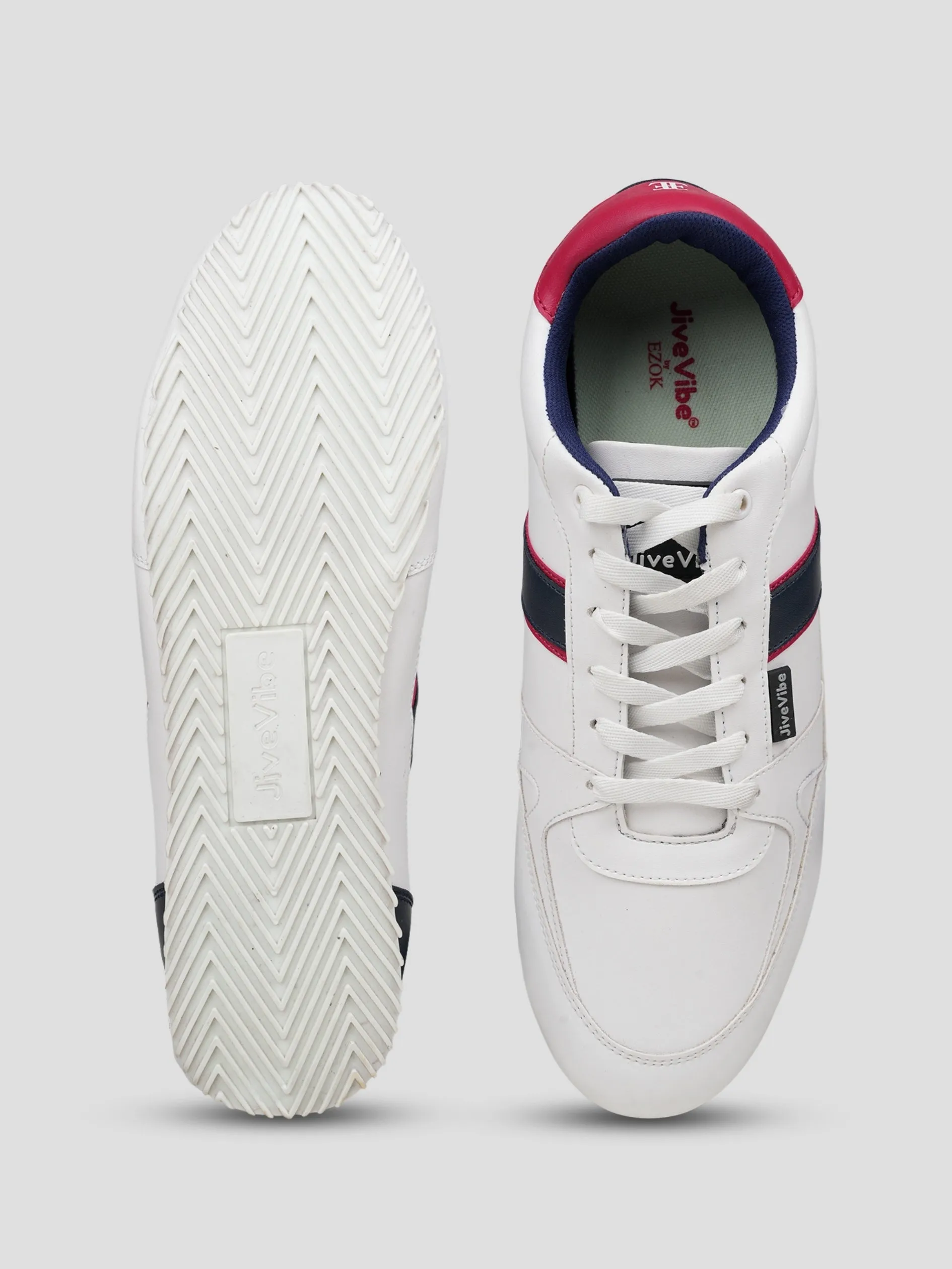 JiveVibe Men's Lace-Up Sneakers – Stylish & Comfortable