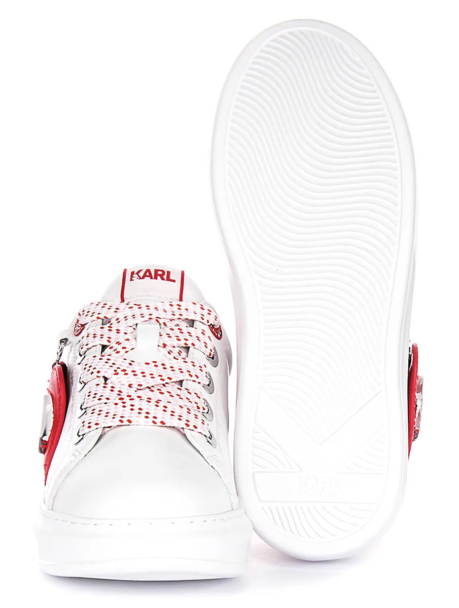 Karl Lagerfeld Kapri Valentine In White Red For Women