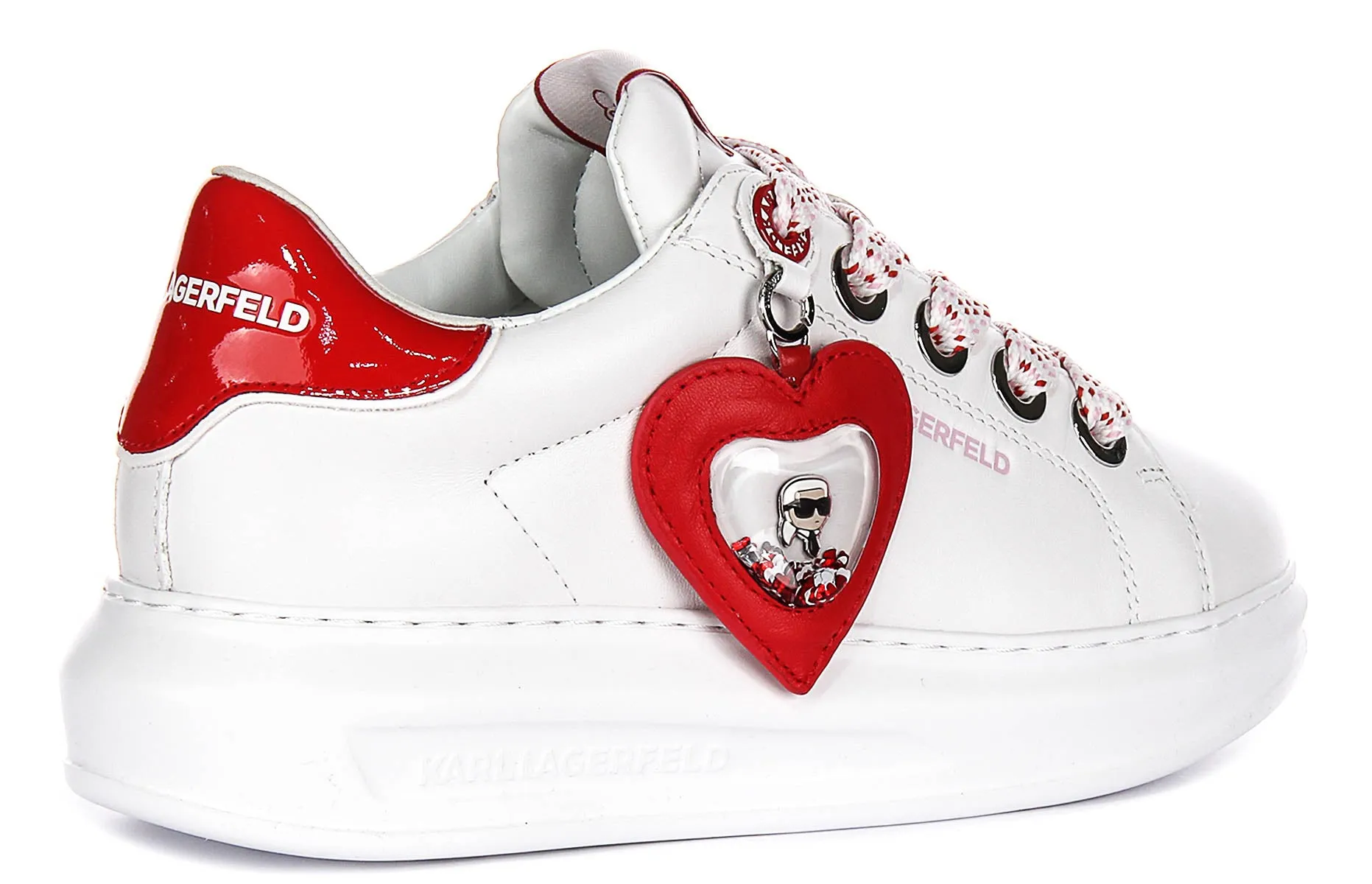 Karl Lagerfeld Kapri Valentine In White Red For Women