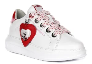Karl Lagerfeld Kapri Valentine In White Red For Women