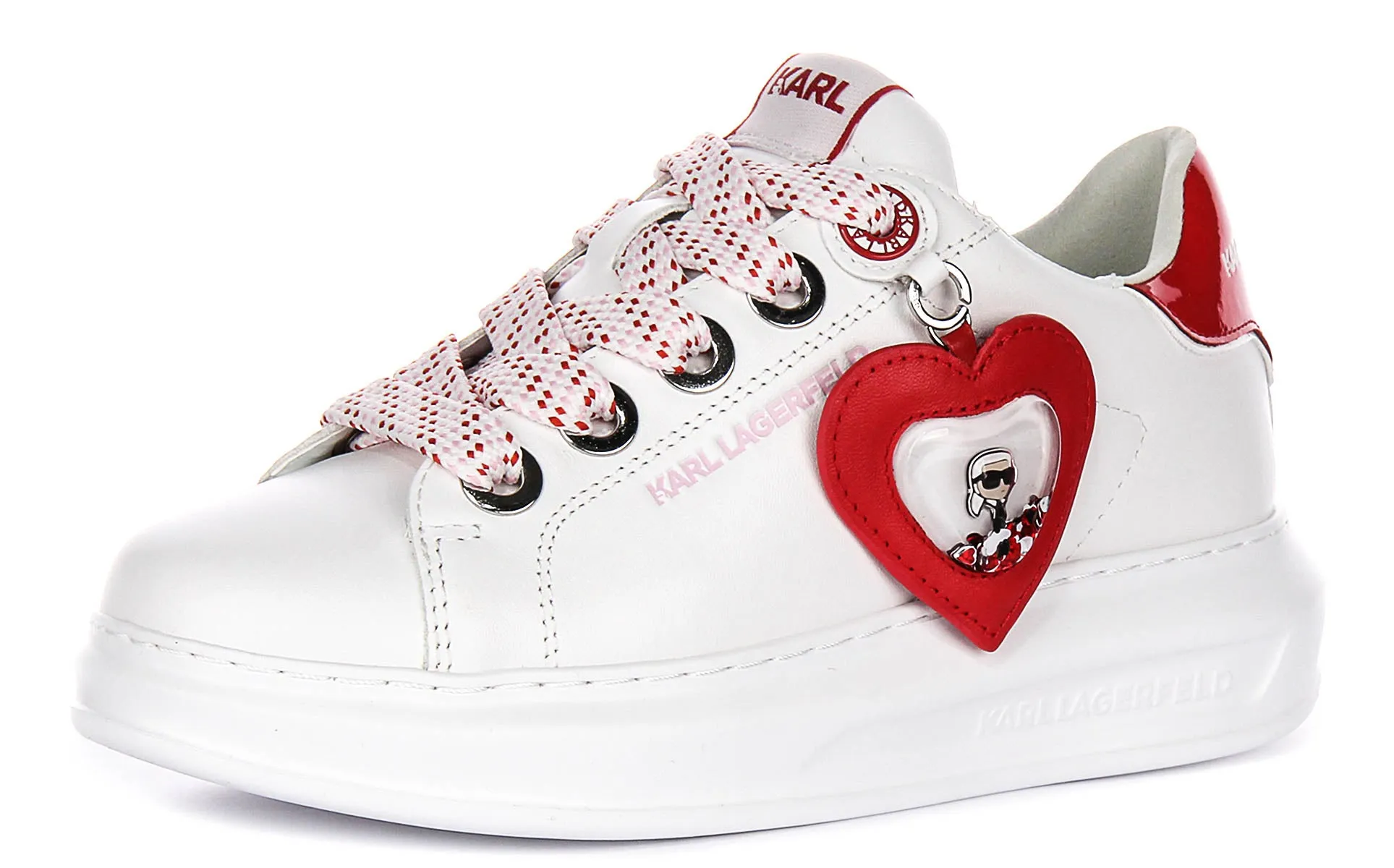 Karl Lagerfeld Kapri Valentine In White Red For Women