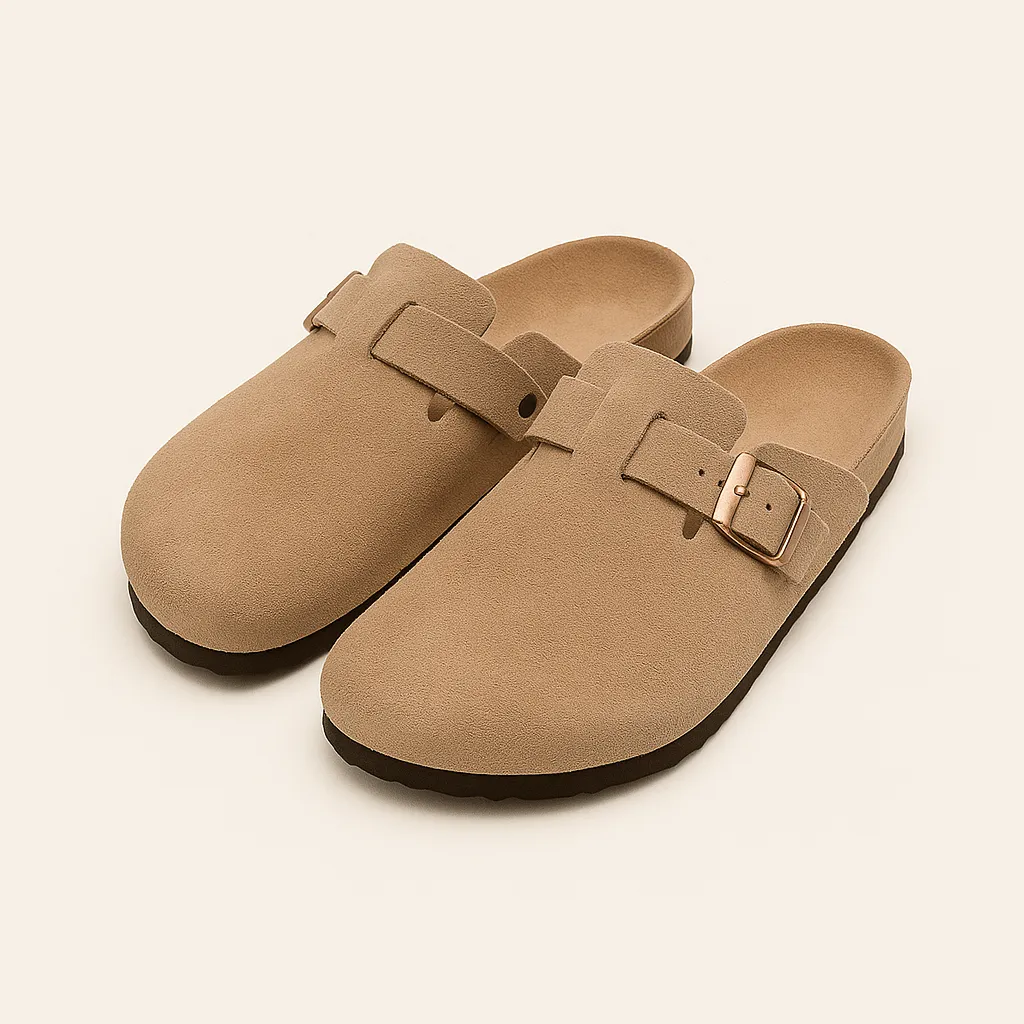 LADY CLUB SUEDE CLOGS