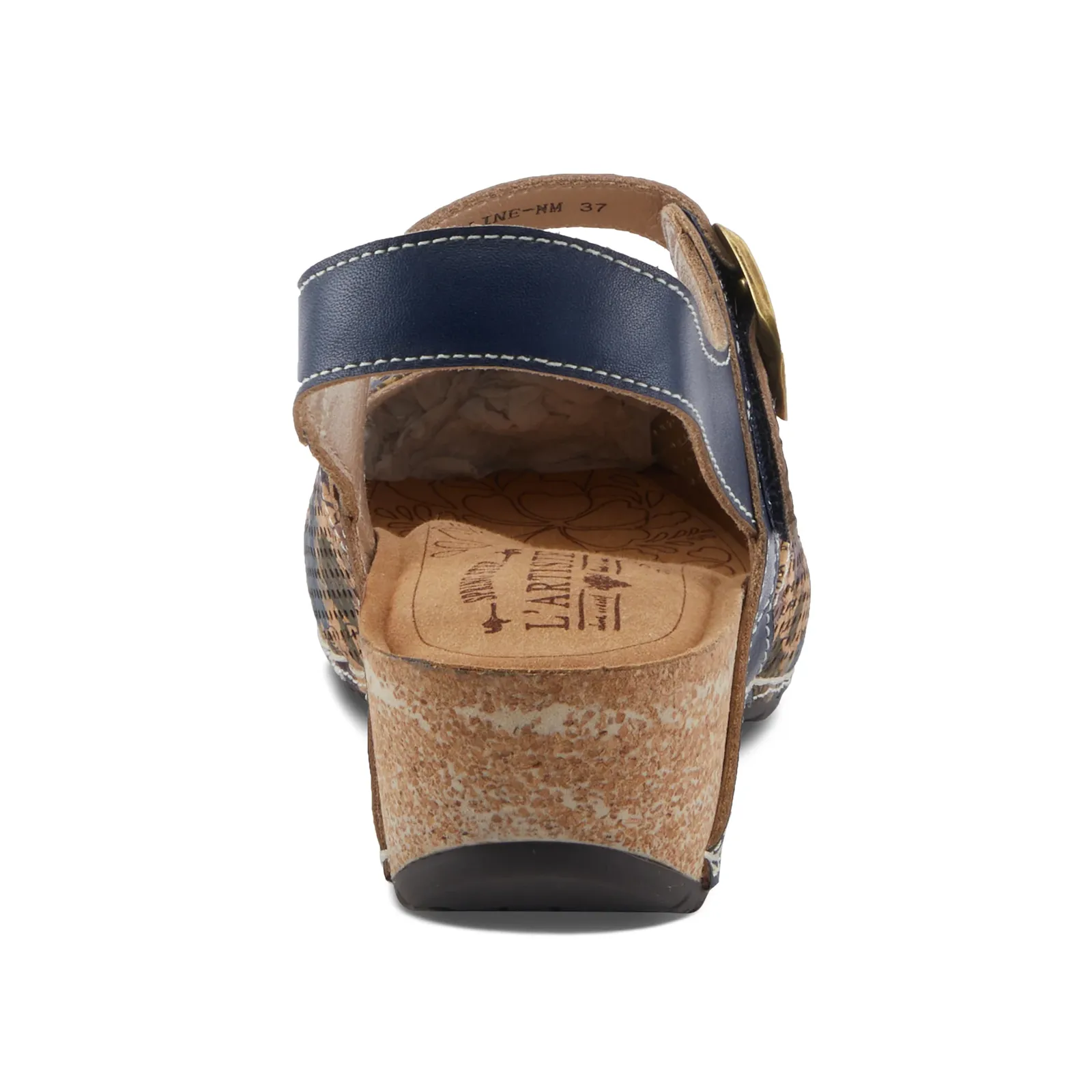L'Artiste Koraline Wedge Sandal (Women) - Navy Multi