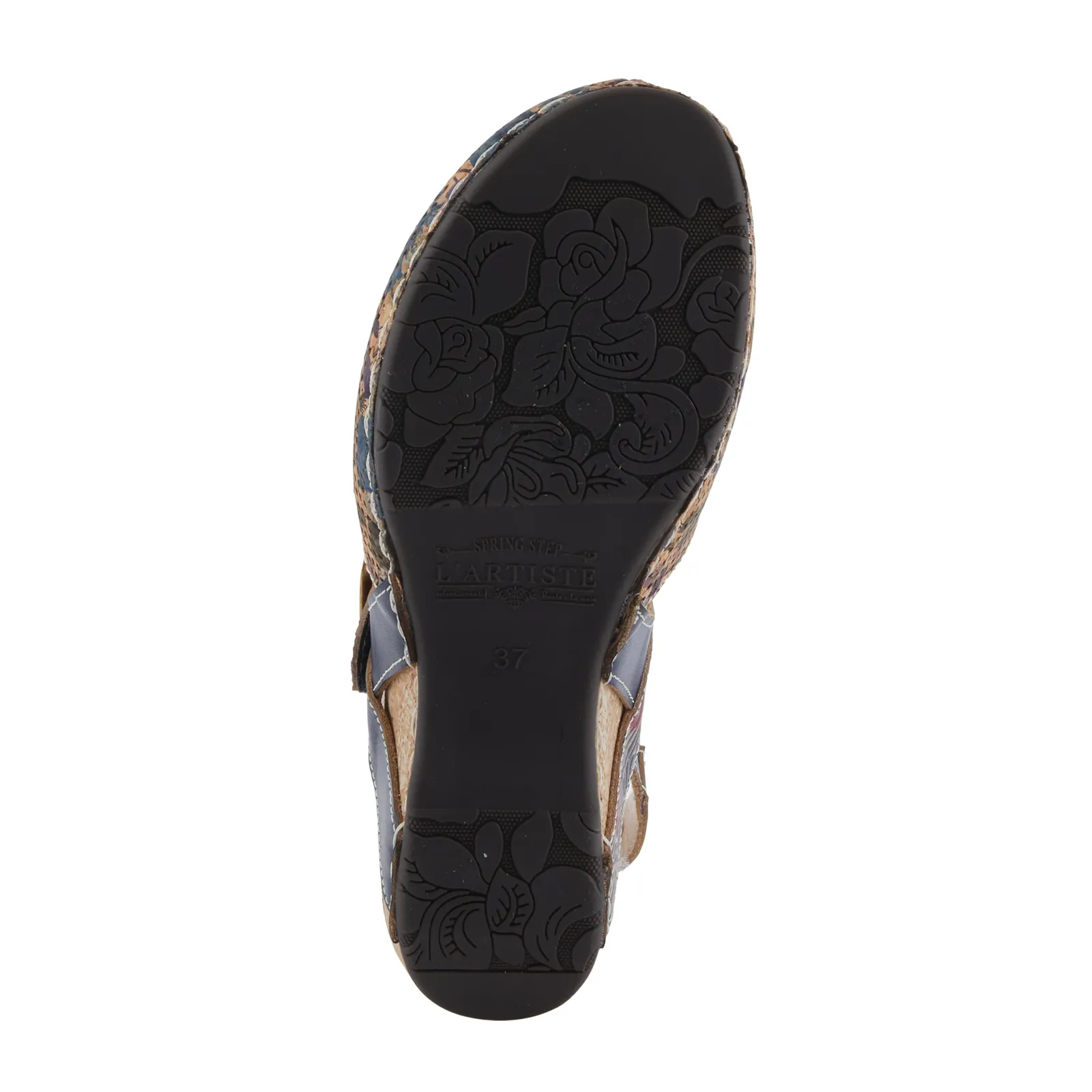 L'Artiste Koraline Wedge Sandal (Women) - Navy Multi
