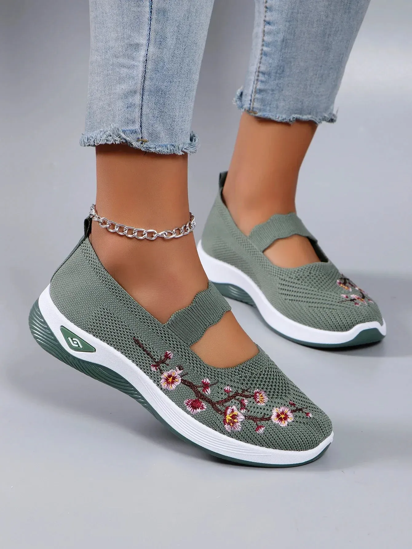 Liora | Floral Comfort Sneakers