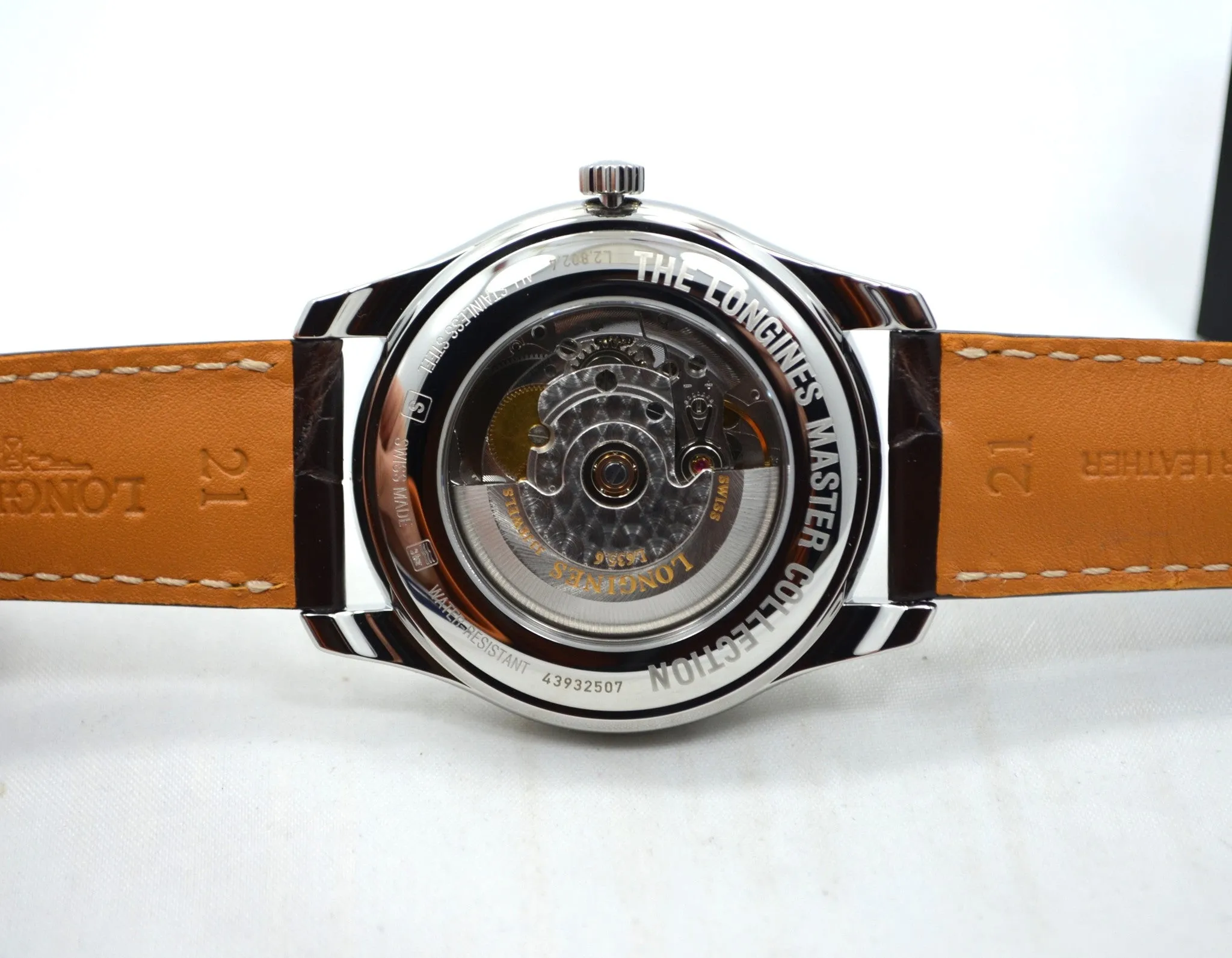 Longines Master Automatic GMT L2.802.4.70.3 Steel Leather Mens Watch