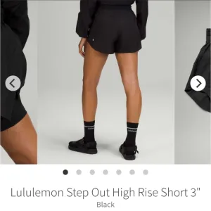 Lululemon Step Out High-Rise Short 3&quot; In Black EUC