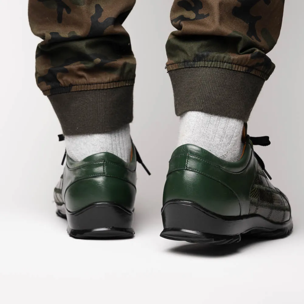 Marco Di Milano Bari in Green Lizard Sneakers