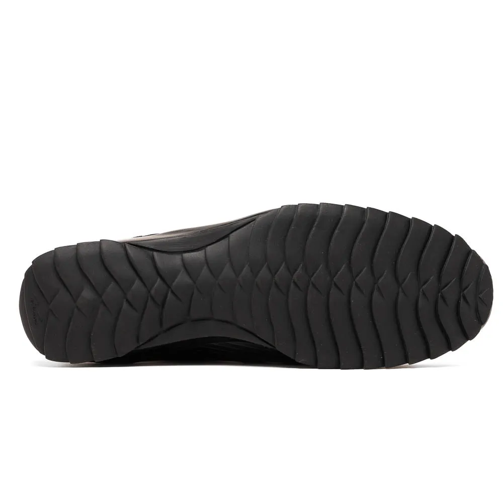 Marco Di Milano Crater Black Crocodile / Lizard Derby Sneakers