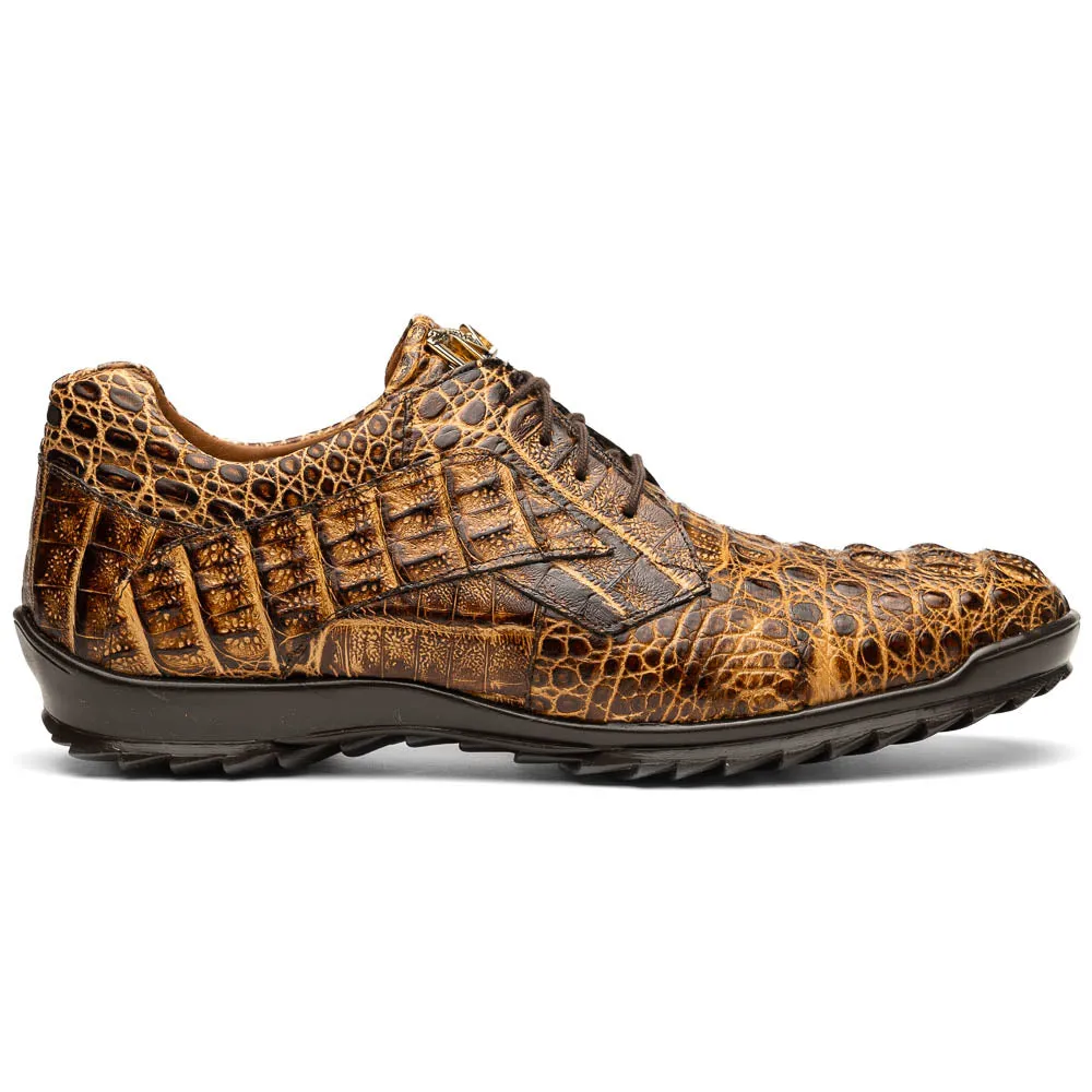 Marco Di Milano Kratos Orix Rustic Caiman Crocodile Sneakers