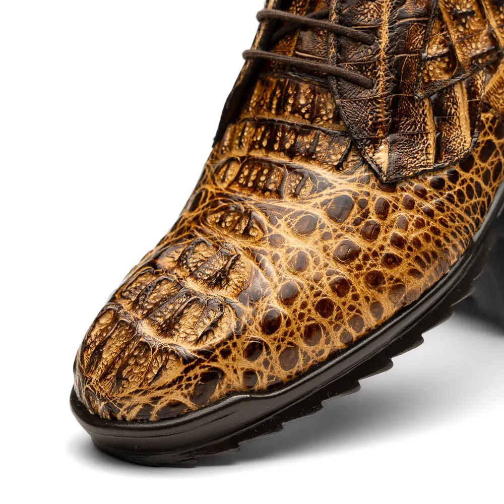 Marco Di Milano Kratos Orix Rustic Caiman Crocodile Sneakers