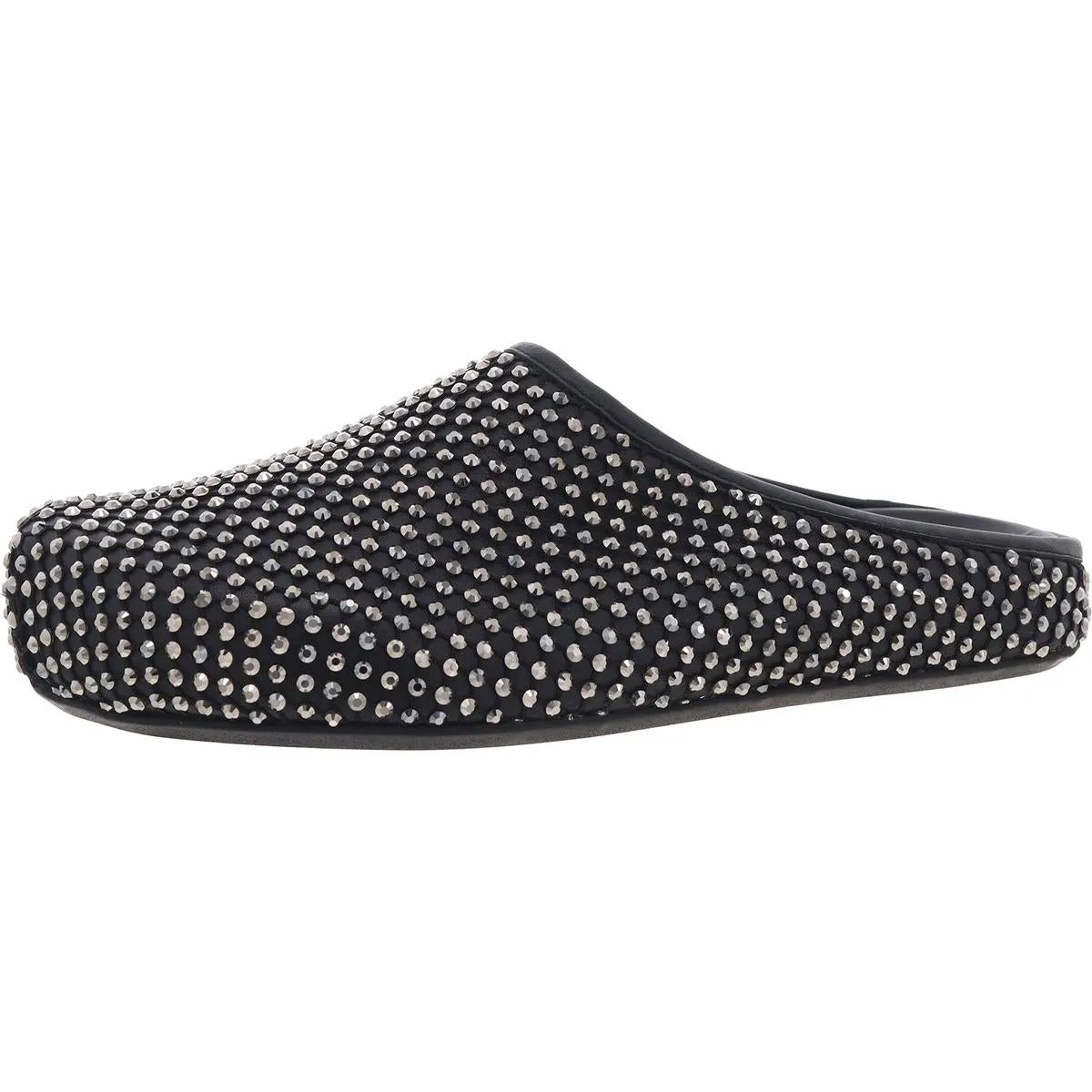 Marni Mens Rhinestone Embellished Slip on Clogs Rhinestone Leather Clogs