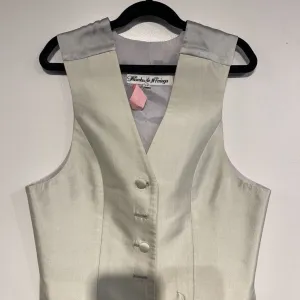 Marsha De Arriaga Cream Satin Vest