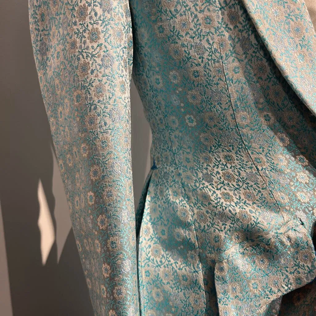 MDA Teal Flower Coat