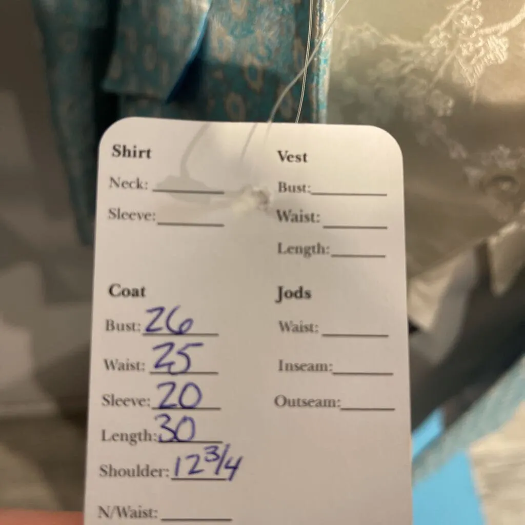MDA Teal Flower Coat
