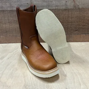 Men's Square Toe Workboot Genuine Leather Lightweight Sole Est.915 Laredo