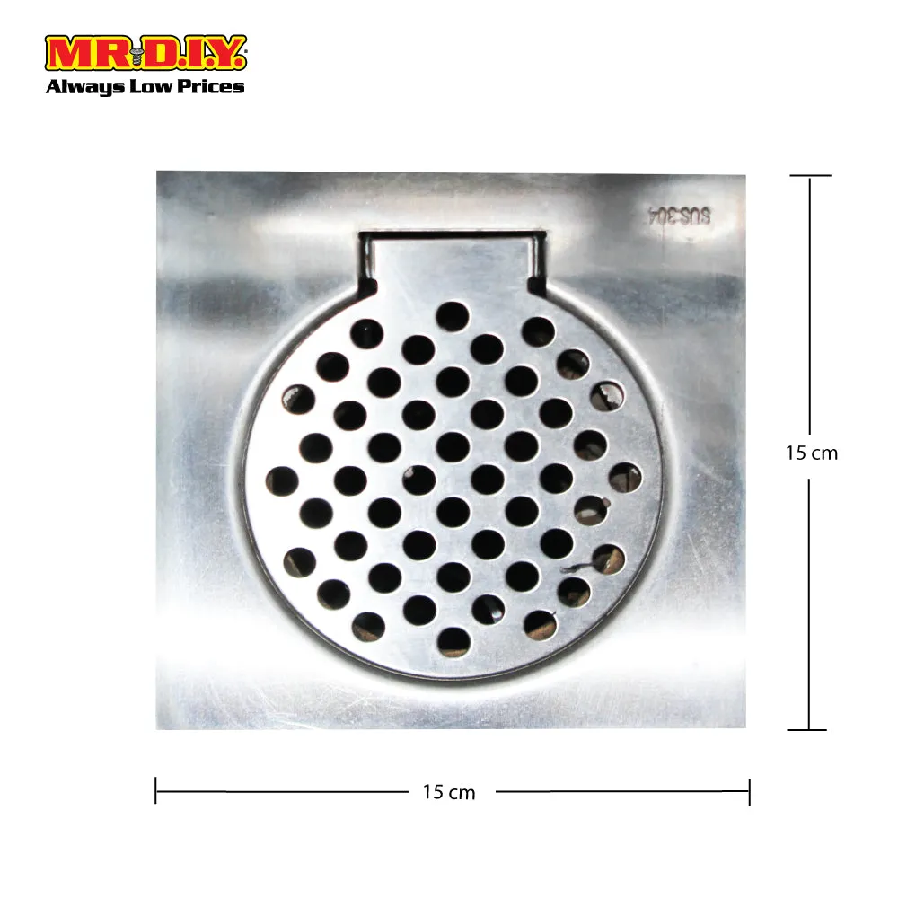 (MR.DIY) Stainless-Steel Floor Trap Grating (15cm)