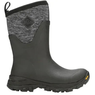 Muck Boots Womens Arctic Ice Mid - Black / Heather Gray