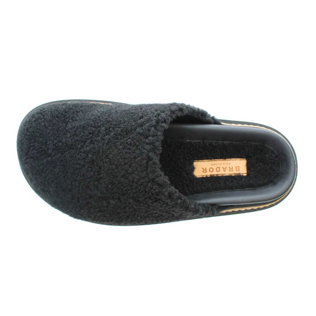 NEBRASKA BLACK SHEARLING