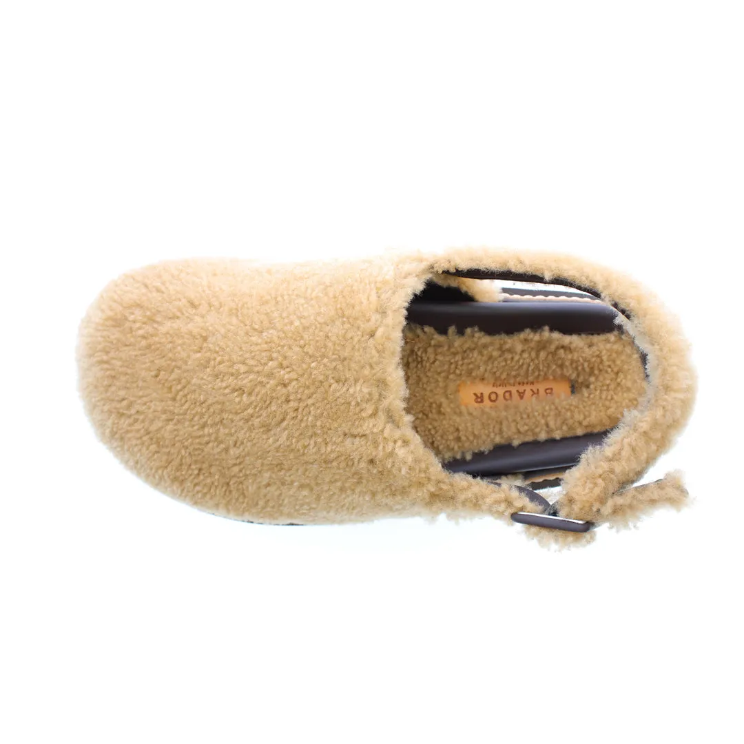 NEVADA SAND SHEARLING MULES