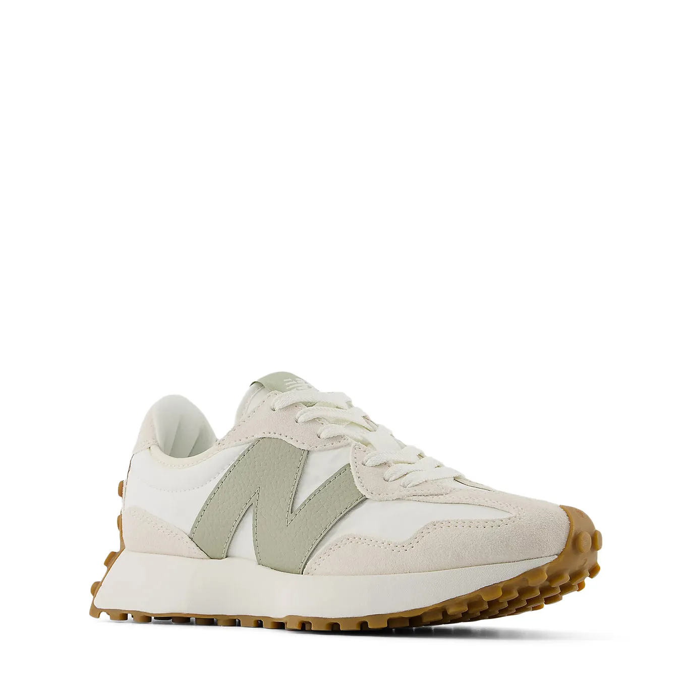 New Balance Womens 327 Trainer Linen / Sea Salt / Olivine