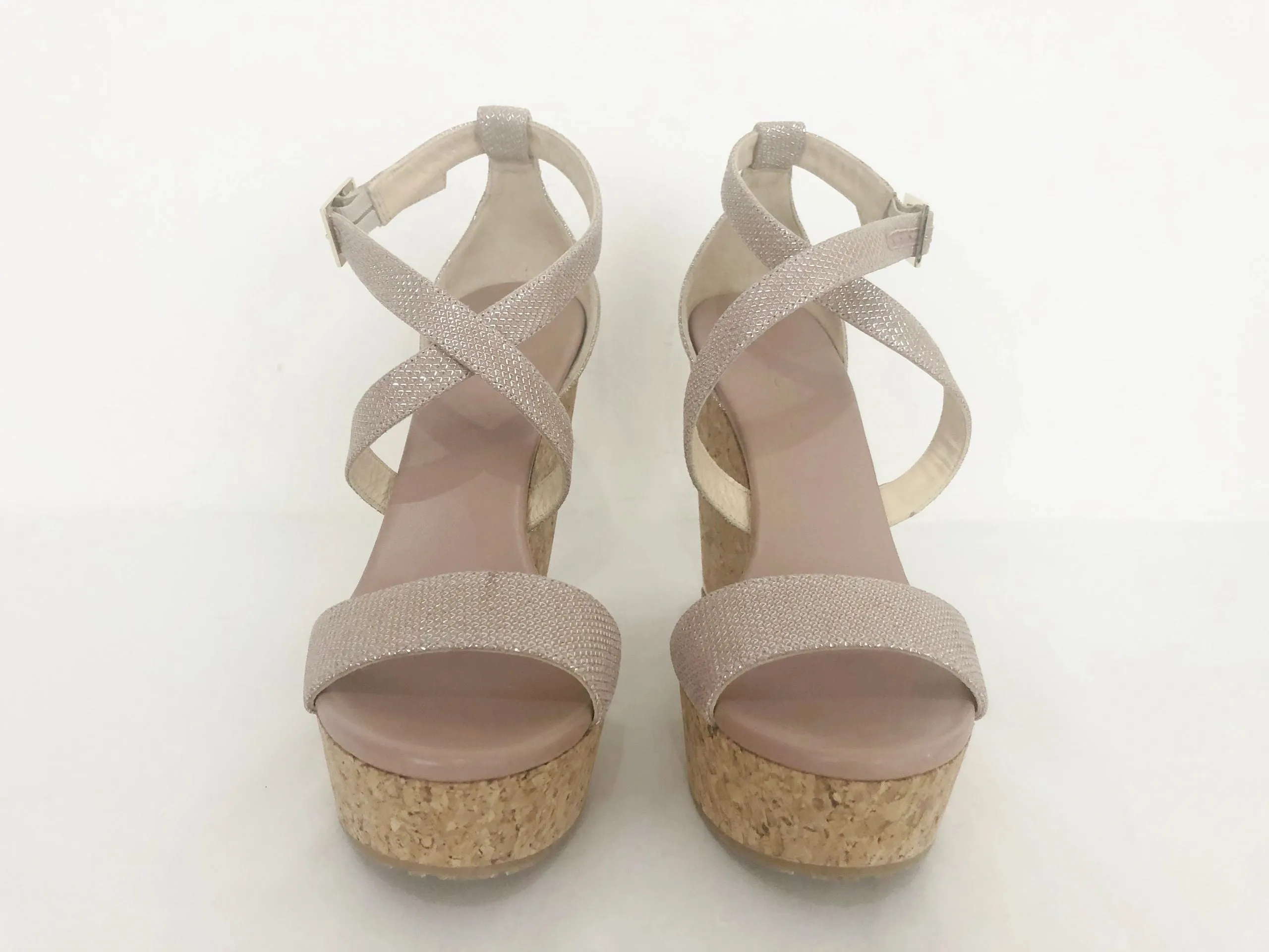 NEW Jimmy Choo Wedge Sandal Size 38 It (8 Us)
