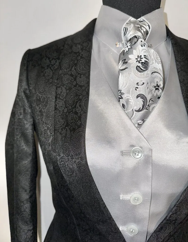 New MTC Black Paisley Daycoat