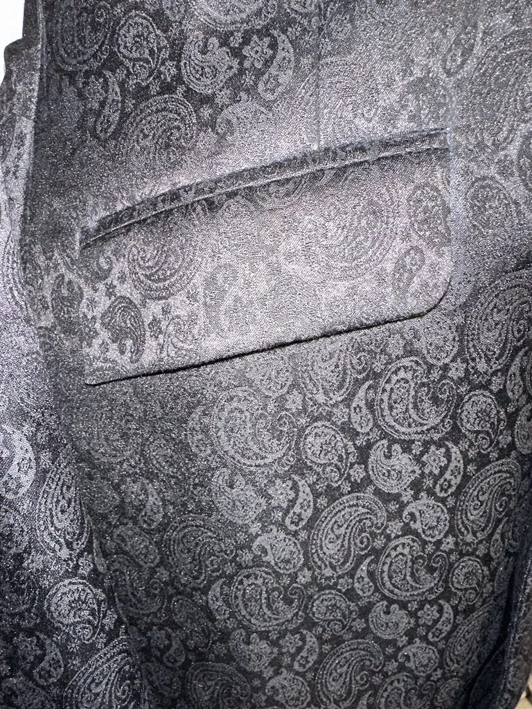 New MTC Black Paisley Daycoat