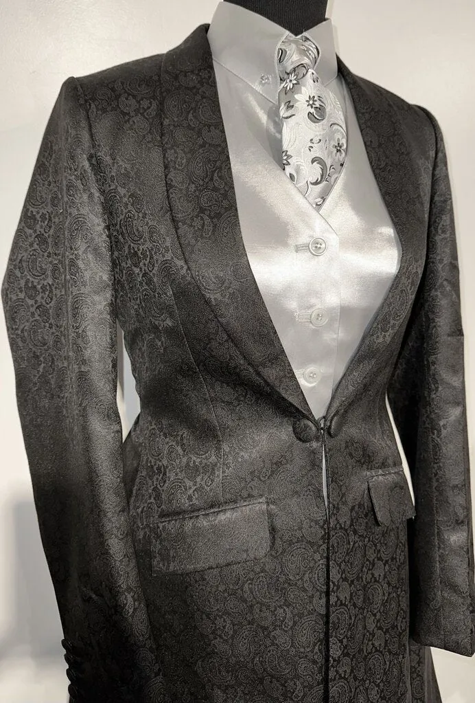 New MTC Black Paisley Daycoat
