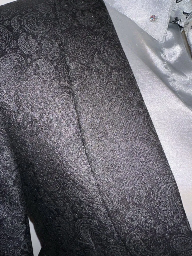New MTC Black Paisley Daycoat